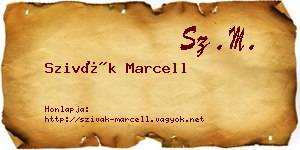 Szivák Marcell névjegykártya